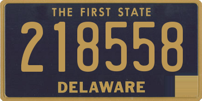 DE license plate 218558