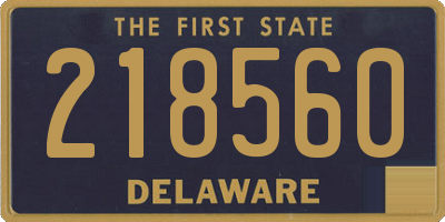 DE license plate 218560