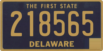 DE license plate 218565