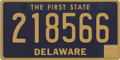 DE license plate 218566