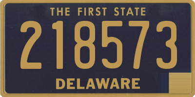 DE license plate 218573