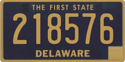 DE license plate 218576