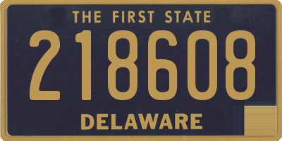 DE license plate 218608