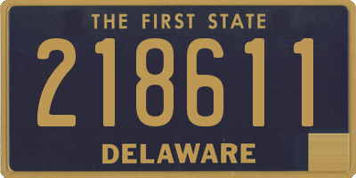DE license plate 218611