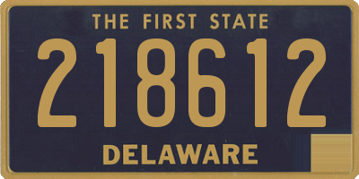 DE license plate 218612