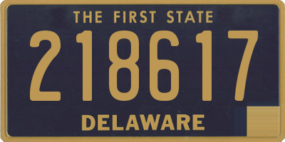 DE license plate 218617