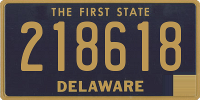 DE license plate 218618