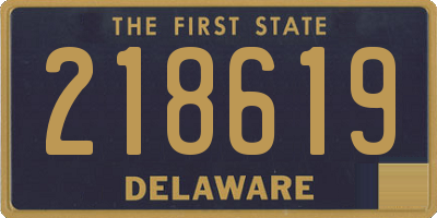 DE license plate 218619