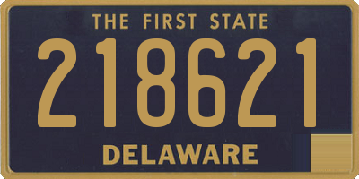 DE license plate 218621