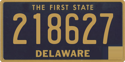 DE license plate 218627