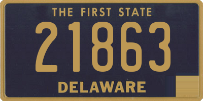 DE license plate 21863