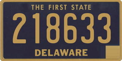 DE license plate 218633