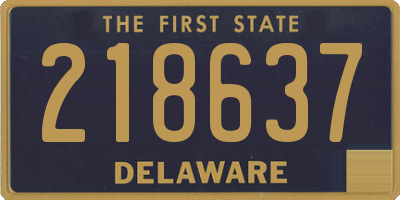 DE license plate 218637