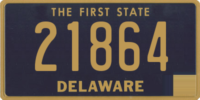 DE license plate 21864