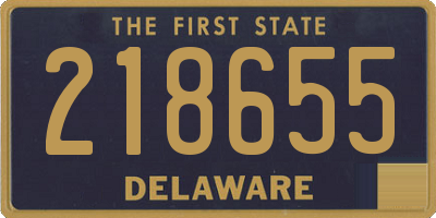 DE license plate 218655