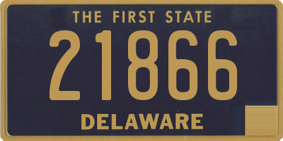 DE license plate 21866