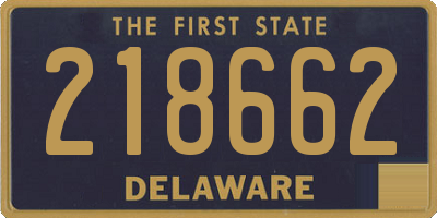 DE license plate 218662