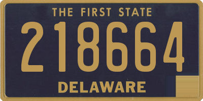 DE license plate 218664