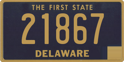 DE license plate 21867