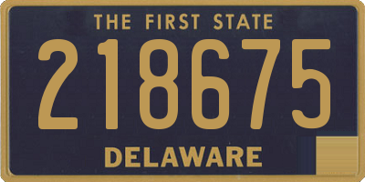 DE license plate 218675