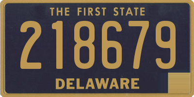 DE license plate 218679