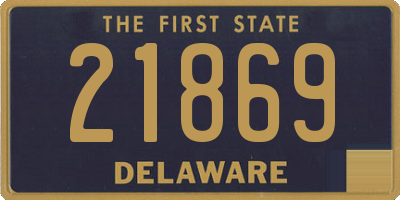 DE license plate 21869