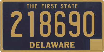 DE license plate 218690
