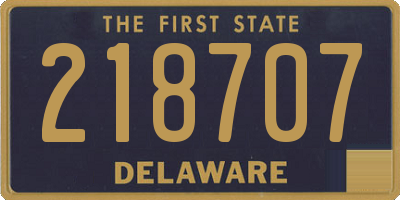 DE license plate 218707