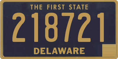 DE license plate 218721