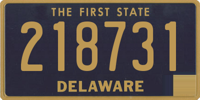 DE license plate 218731