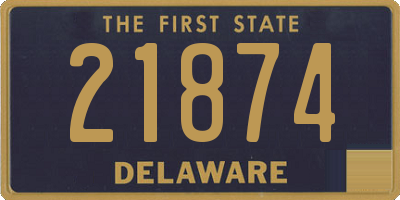 DE license plate 21874