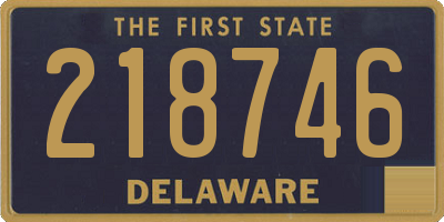 DE license plate 218746
