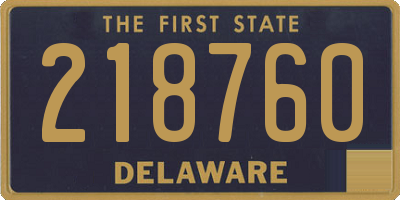 DE license plate 218760