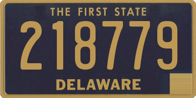 DE license plate 218779