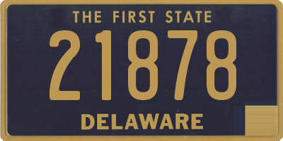 DE license plate 21878