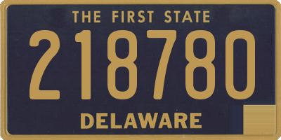 DE license plate 218780