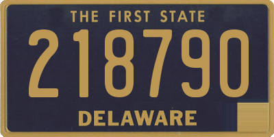 DE license plate 218790