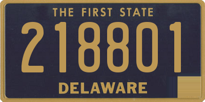 DE license plate 218801