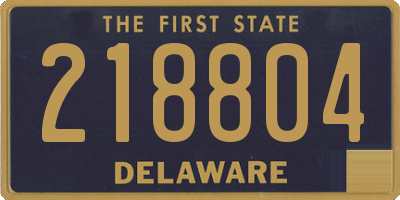 DE license plate 218804