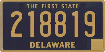 DE license plate 218819