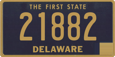 DE license plate 21882