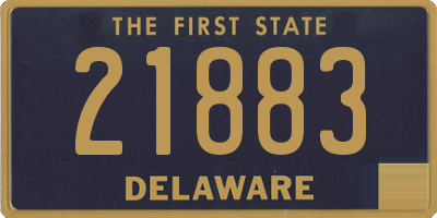 DE license plate 21883