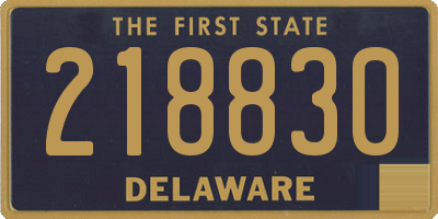 DE license plate 218830