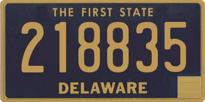 DE license plate 218835