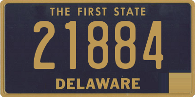 DE license plate 21884