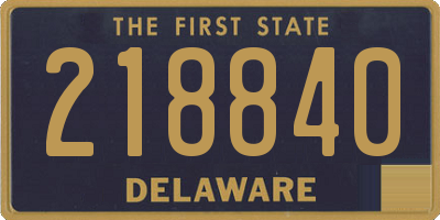 DE license plate 218840