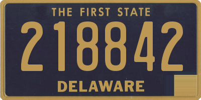 DE license plate 218842