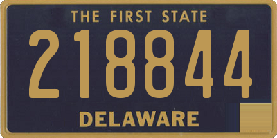 DE license plate 218844