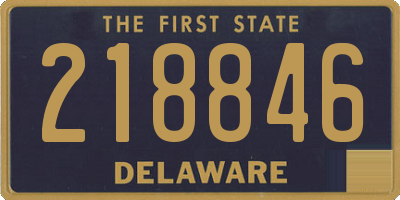 DE license plate 218846