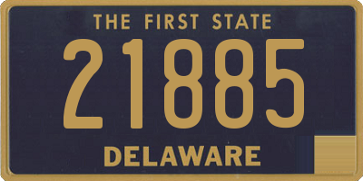 DE license plate 21885